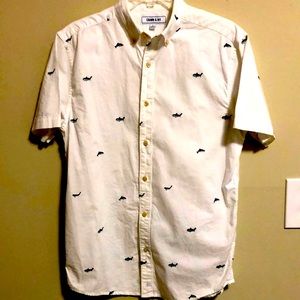 croft & barrow Shirt Men’s SZ S Button Down Short Sleeve White